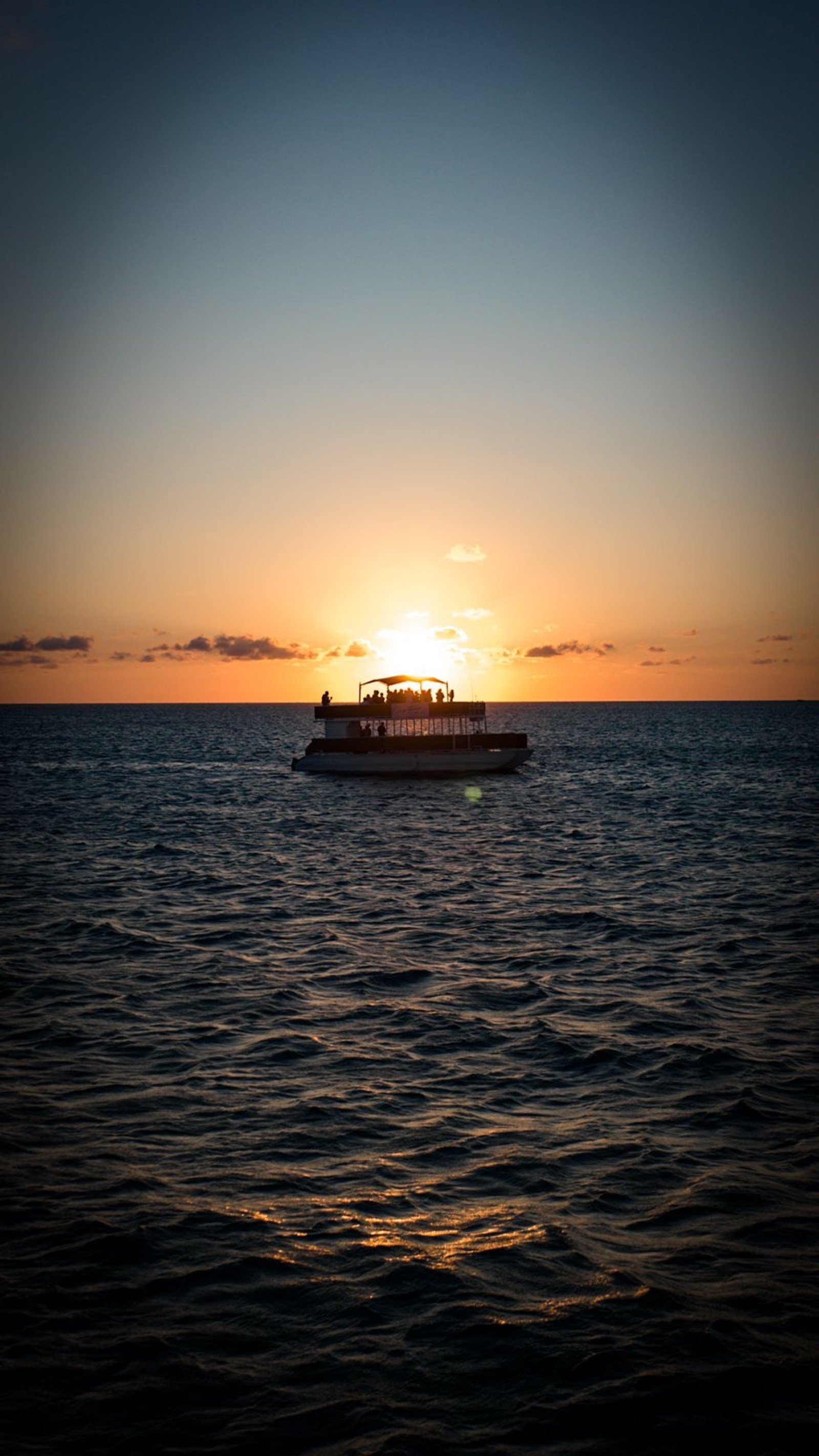 50 ft party catamaran with 40-guest capacity hosting a corporate event off Marina Yucalpetén, Progreso