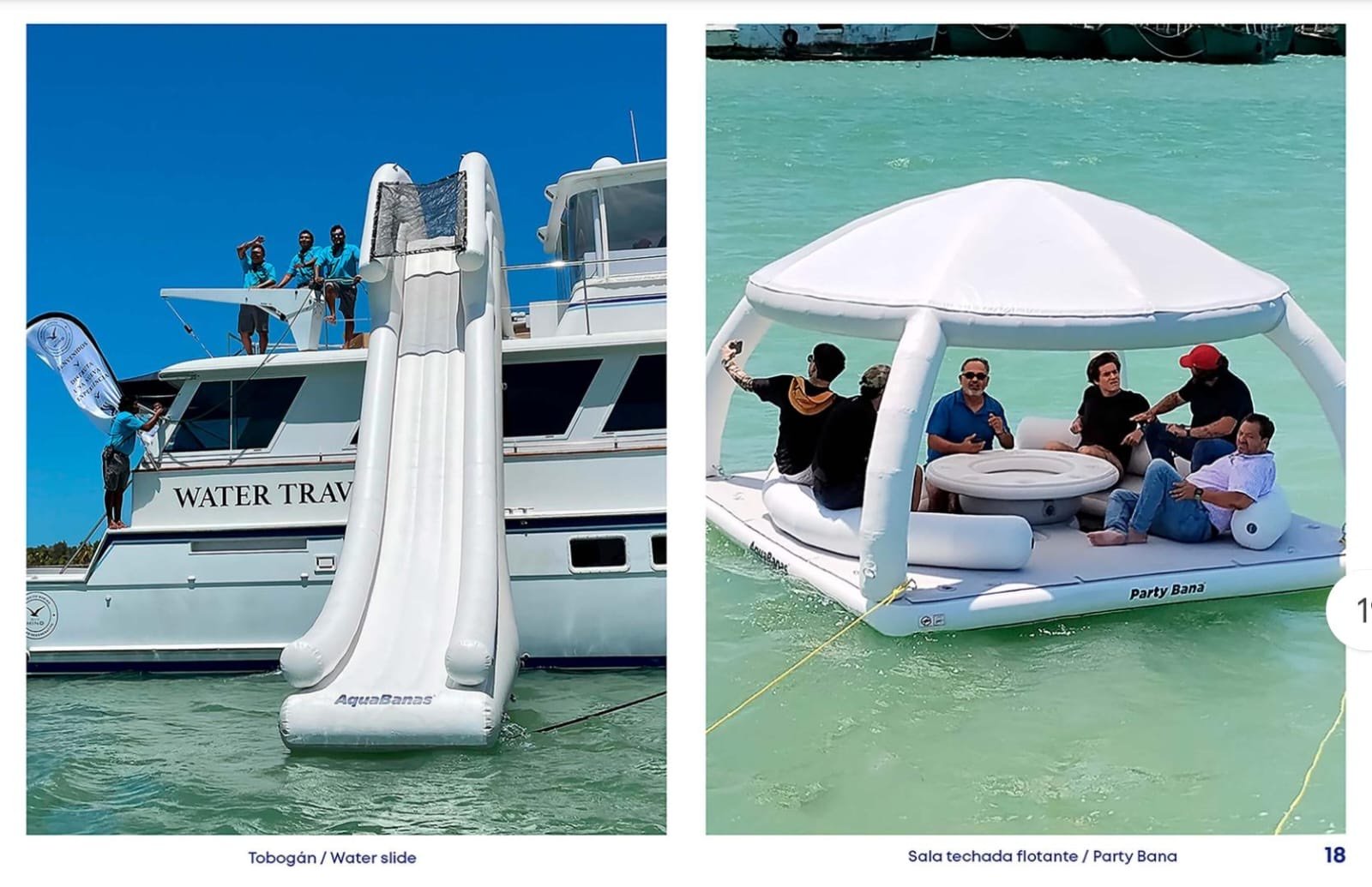 Mega-yate de 77 pies con estabilizadores y camarotes de lujo anclado frente a Marina Yucalpetén, Progreso