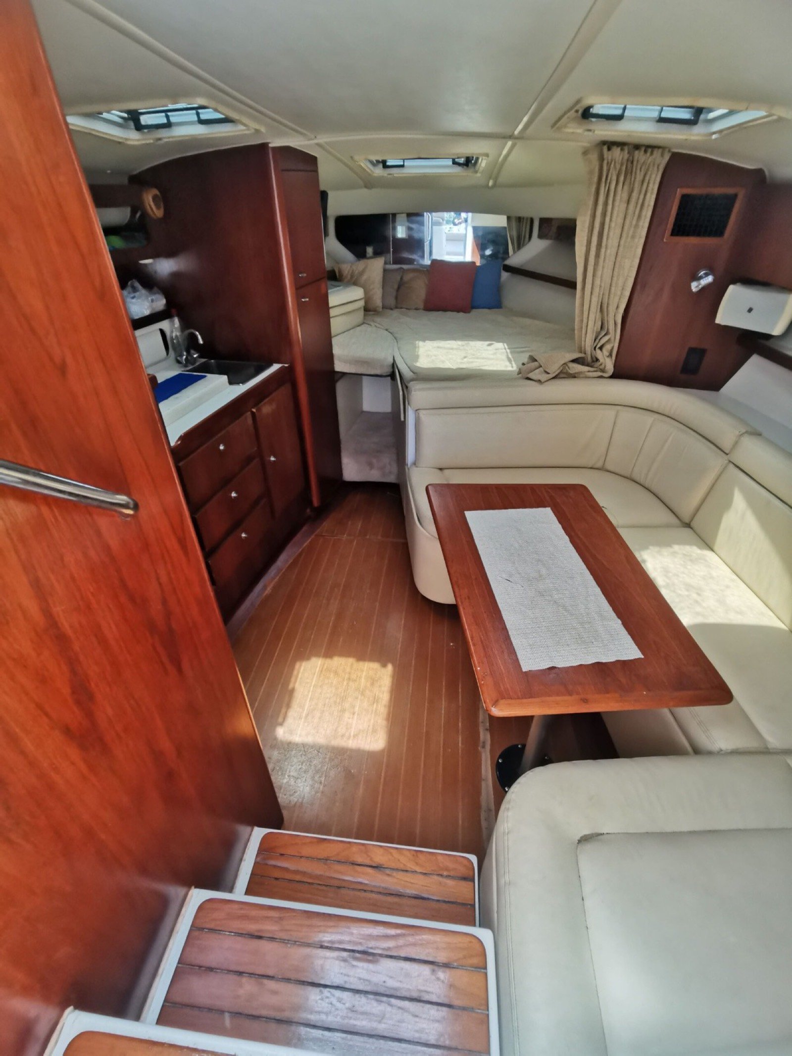 Tiara 34 ft convertible motor yacht docked at Marina Yucalpetén in Progreso Yucatán